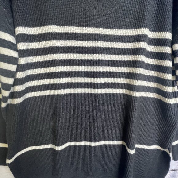 Gap Women's Sweater Size L Wool Coastal Fisherman Nautical Striped Warm - Picture 5 of 14
